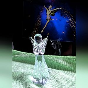 Vintage Elegant Crystal Angel Praying Figurine. 4 Inch
